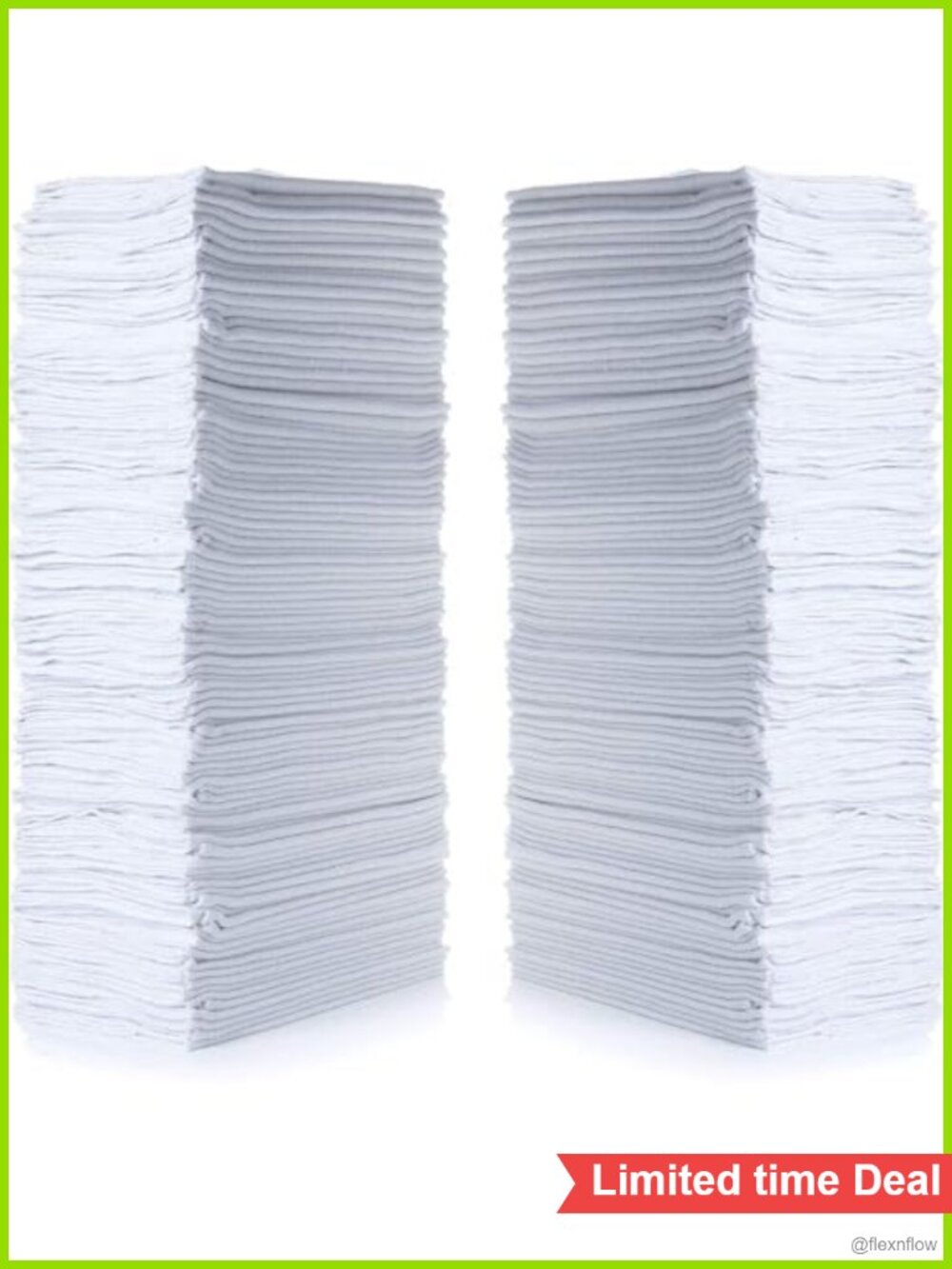 Cotton Shop Towels 145 Pack 14x12 Reusable Cleaning Rags